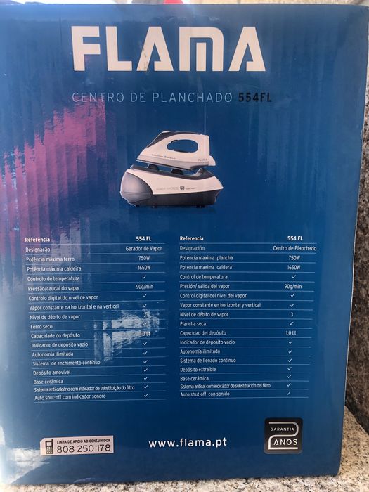 Flama Ferro Engomar Caldeira Steamjet 554FL