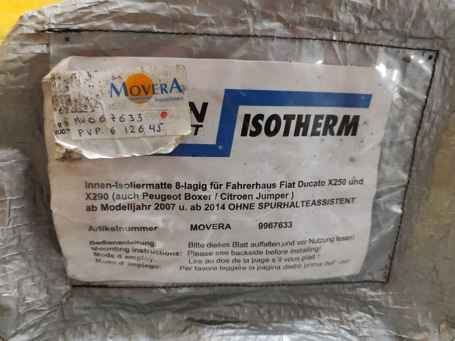 Tapete térmico autocaravana Ducato 2007
EAN4030416676335