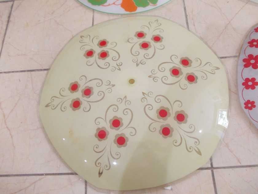 Stare szklane klosze plafony do lamp średica 54 cm.