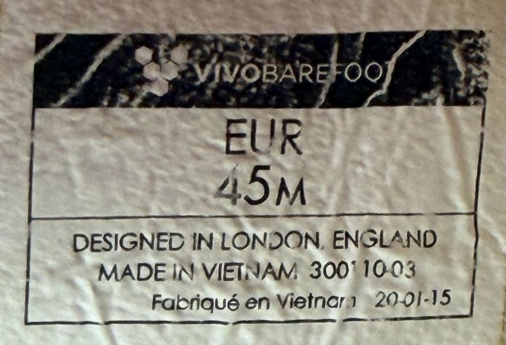 Кросівки Vivobarefoot. Розмір 45(30 см)