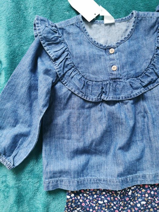 Komplet H&M r. 86 stan nowe z metką