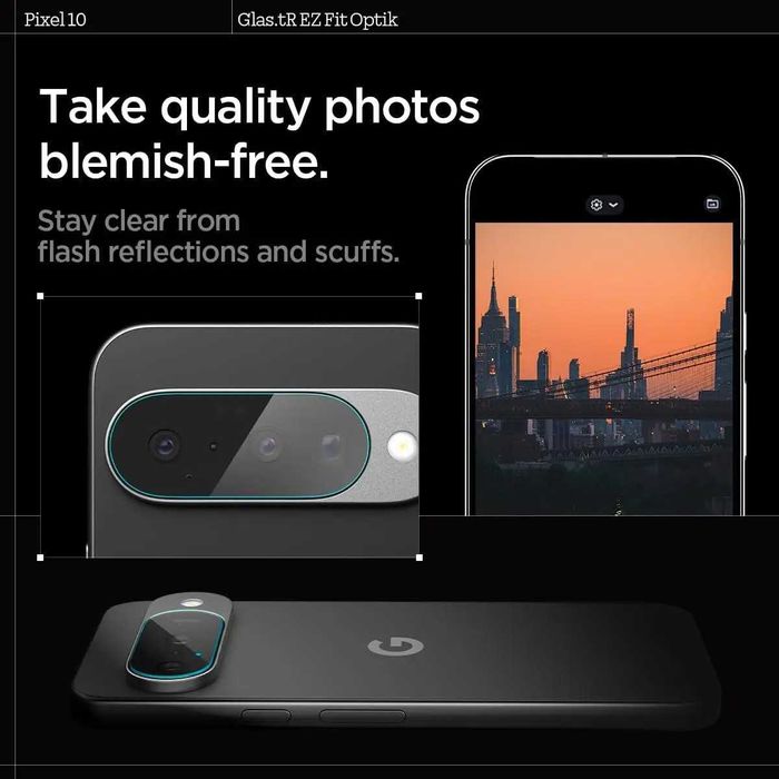 Защитное стекло на камеру Spigen Optik EZ Fit 2-Pack Google Pixel 10