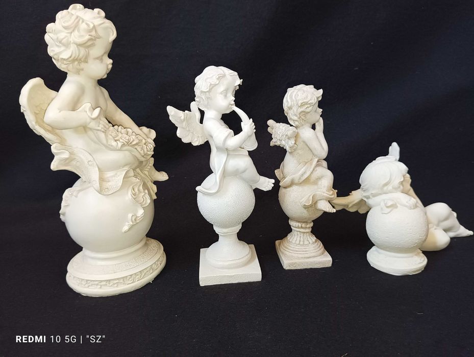 Anioły - aniołki - piękne figurki - 4 sztuki - Koln - (0,85 kg)