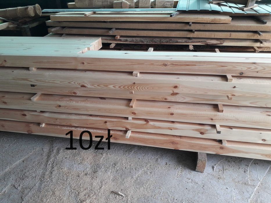 Kantówka sosnowa suszona i strugana 6x6 cm 10zł mb