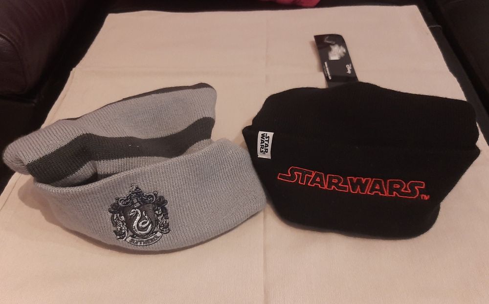 Gorro Harry Potter Slytherin starwars em lã unisexo