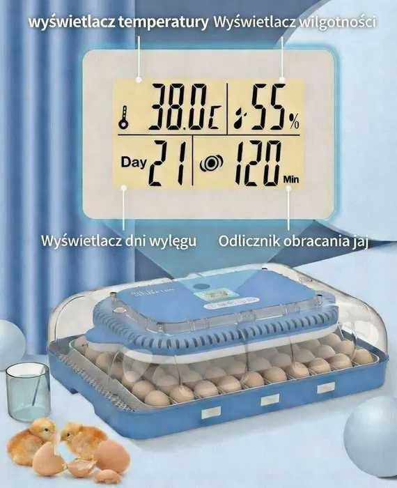Inkubator do jaj automatyczny z pompą wilgotności OVOstart 70