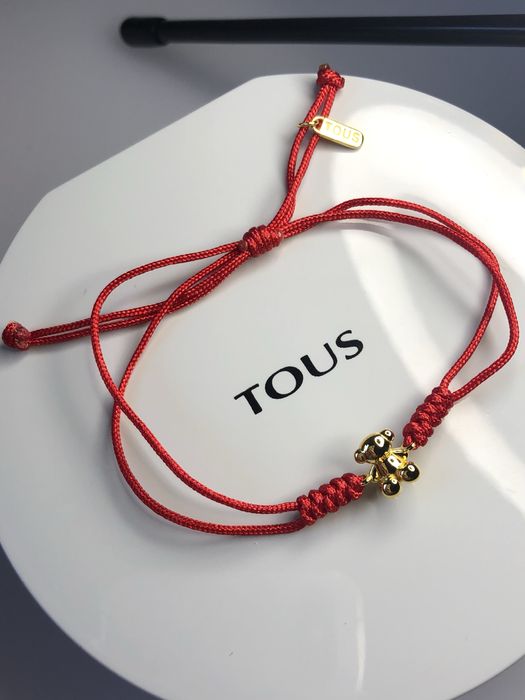 TOUS bransoletka Bold Bear czerwona