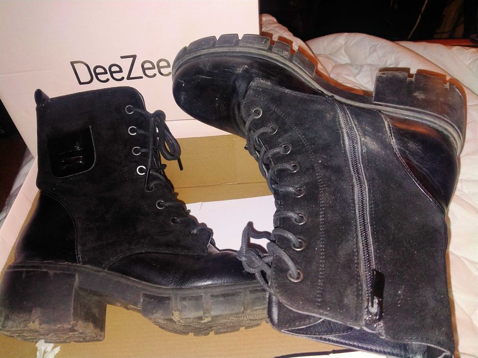 Trzewiki na platformie Buty damskie DeeZee 42 Na działkę W pole do lasu. 75% OFF