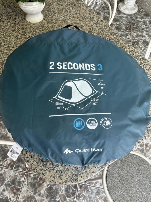 Tenda de Campismo Quechua - 2 SECONDS - 3 Pessoas