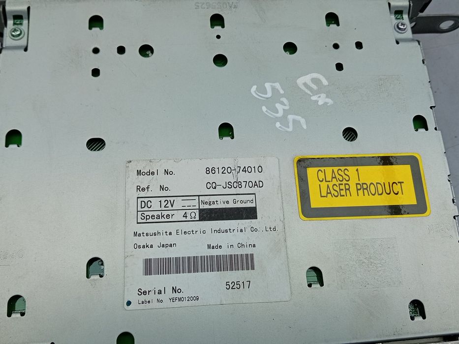 Caixa / leitor CDs TOYOTA iQ (_J1_)