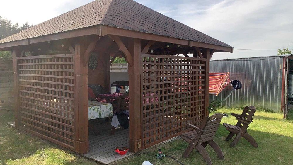 Drewniana Altanka Ogrodowa - 4/4 m
