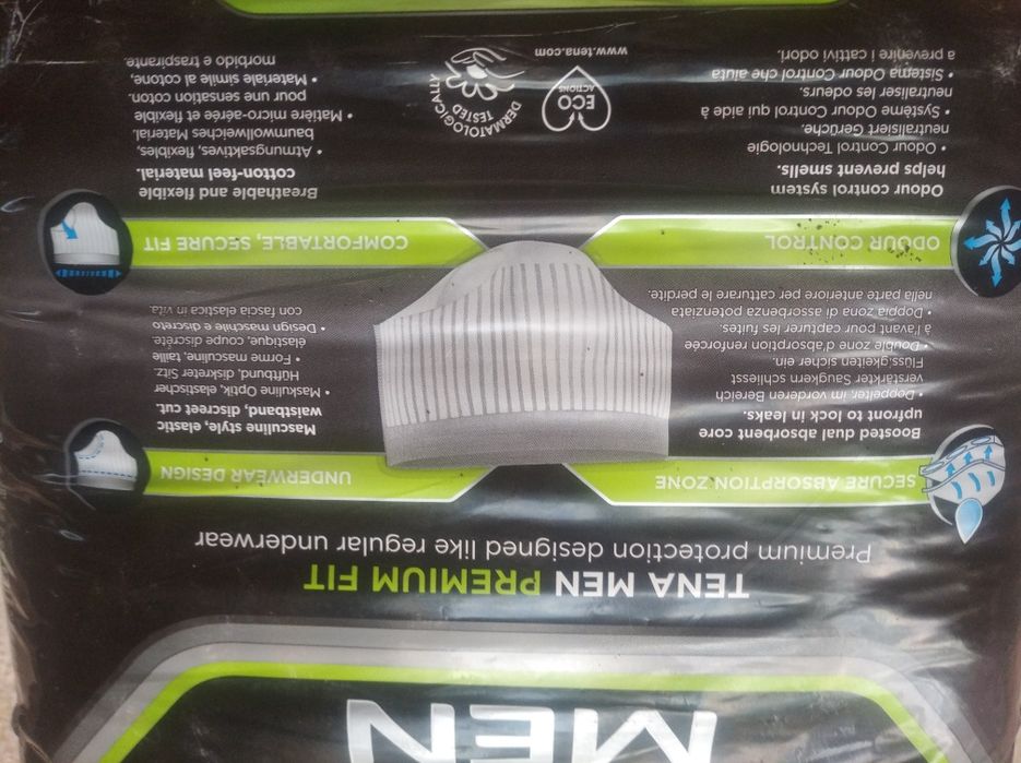 Труси-підгузки Tena men premium fit level 4 maxi,size M(10),Tena men  active fit plus s/M (30)