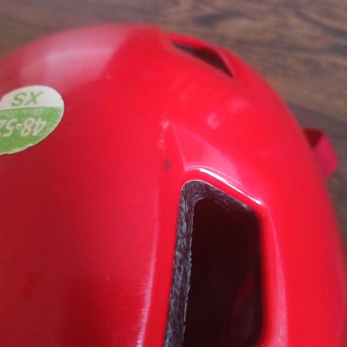 Kask dziecięcy btwin xs 48-52 czerwony
