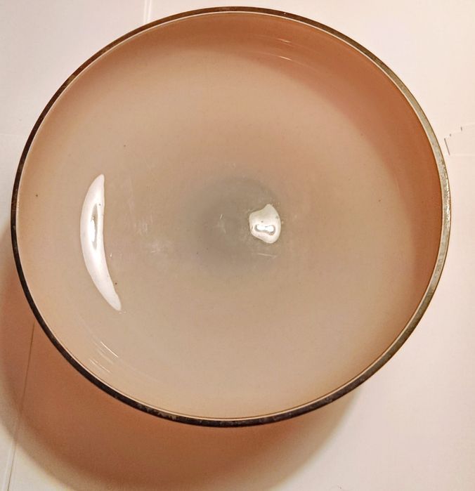 Taça / Fruteira Vintage em Vidro Opalino – Anos 50/60