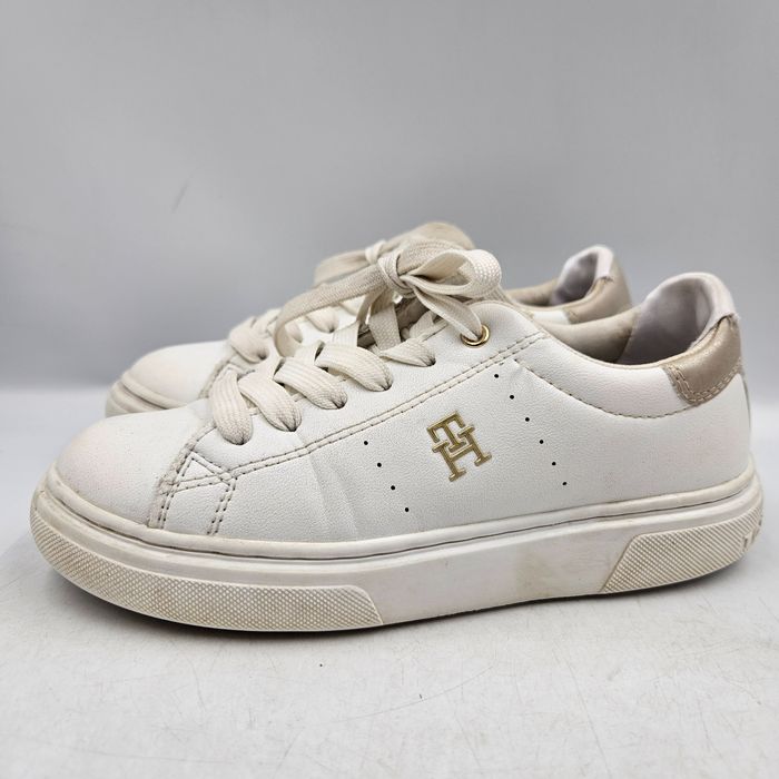 Buty Sportowe Sneakersy Damskie Tommy Hilfiger Białe Rozmiar 32