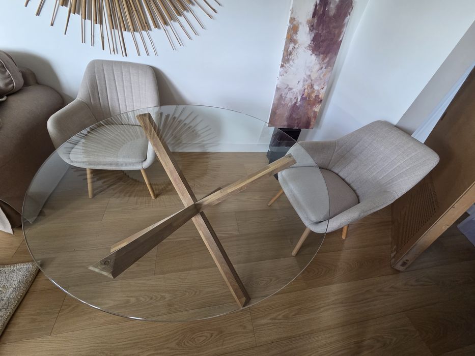 Stolik 119cm stół drewniane nogi