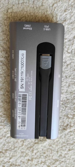 Stacja dokująca LMP USB C – Mini DP, HDMI, VGA, 2x USB 3.0, 1G RJ-45