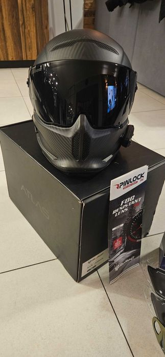 Kask Rucorck Atlas 2.0 Raw Carbon + Cardo Fredcome 4+