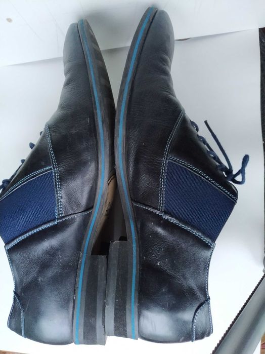 pólbuty męskie skórzane,, Faber " garnitur  r. 42 , dl wkladki 27cm