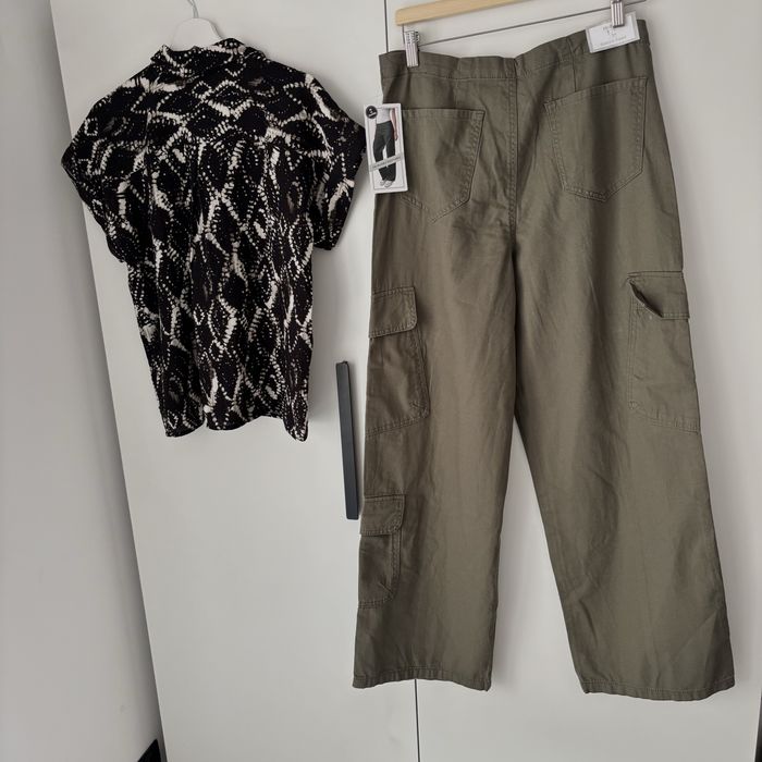 Spodnie damskie cargo, r.L, nowe, bawełna