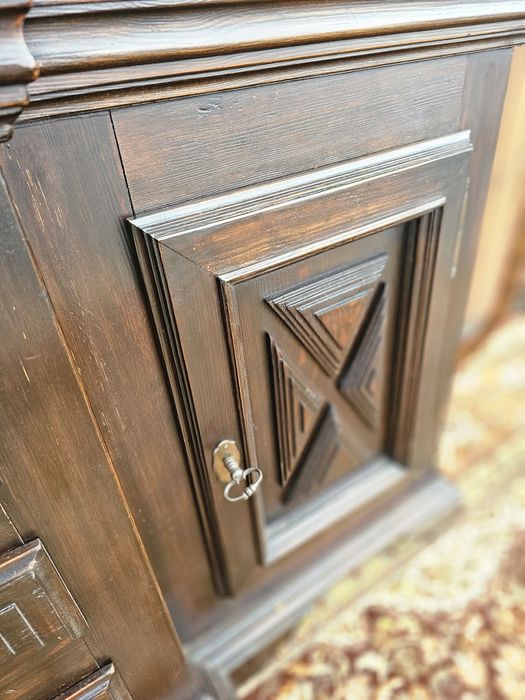 Komoda sosnowa ciemna 147 cm #1463 Stylowy Węgrów