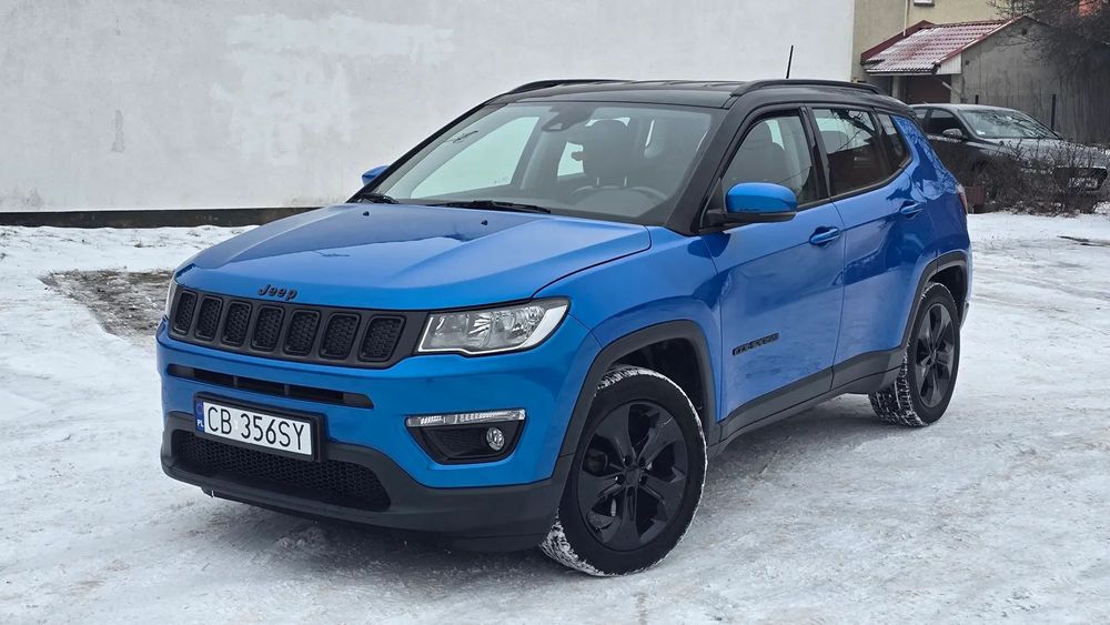 Jeep Compass 2019r 140KM Grzana Kierownica Fotele Kamera Navi Asystenci Hak