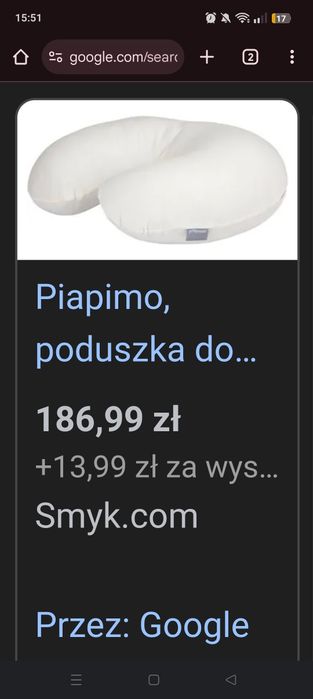 Poduszka rogal fasolka do karmienia Piapimo