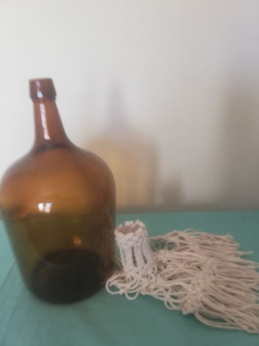 Decoração Garrafão com macrame