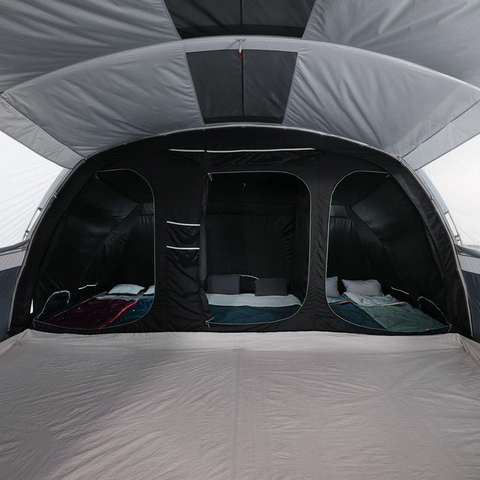 Tenda de campismo 6 lugares 3 quartos, Arpenaz 6.3 Fresh & Black