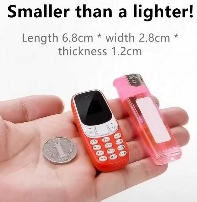 Mini telemóvel com Bluetooth