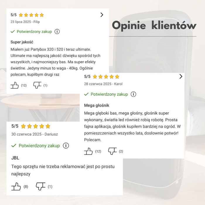 Wynajem JBL Ultimate, najmocniejszy głośnik JBL PartyBox