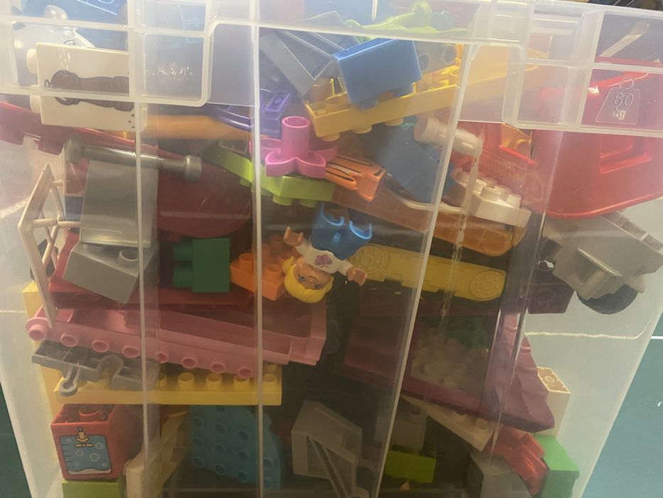 Lego Duplo mix Mega DUŻA PAKA klocków o pojemności 68 litrów