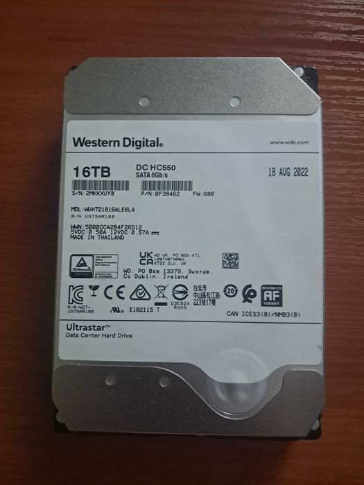 Продам HDD 3.5 SATA та SAS Toshiba Seagate, WD 6 8 10 12 14 16 Tb