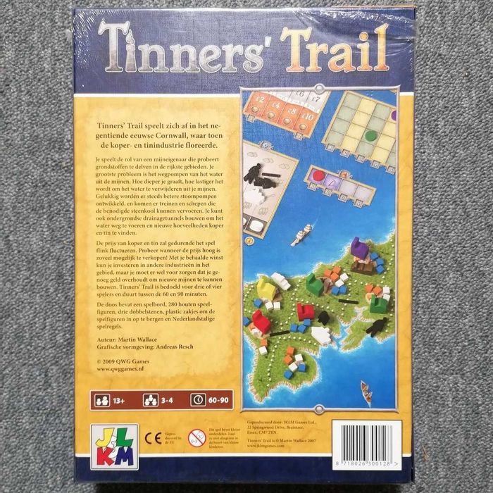 Tinners Trail - jogo de tabuleiro