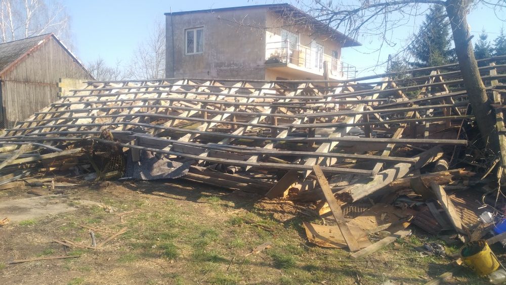 Skup, Rozbiorki Stodola,wiata, skup starych desek