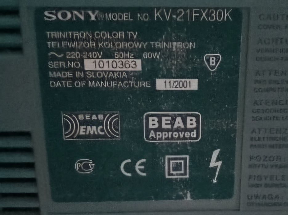 Telewizor Sony KV-21FX30K