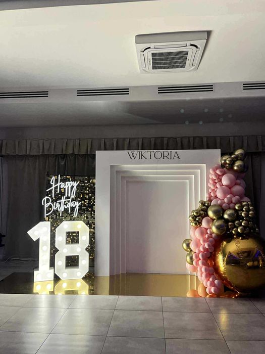 Napis Miłość Pisana z sercem 120 cm wysokości Pisany Wynajem Warszawa