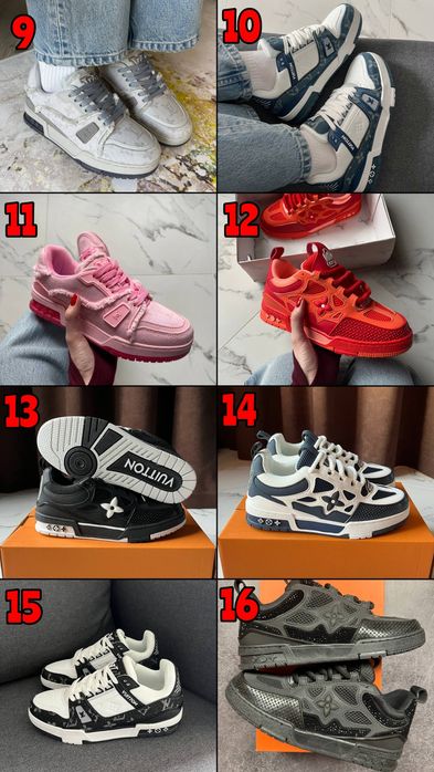 ВСІ КОЛЬОРИ‼️ Кросівки Louis Vuitton Trainer, Skate Sneaker, Archlight / 36-46, Унісекс, ПРЕМІУМ