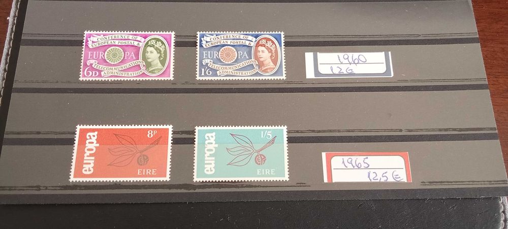 Selos da Europa CEPT novos sem charneira