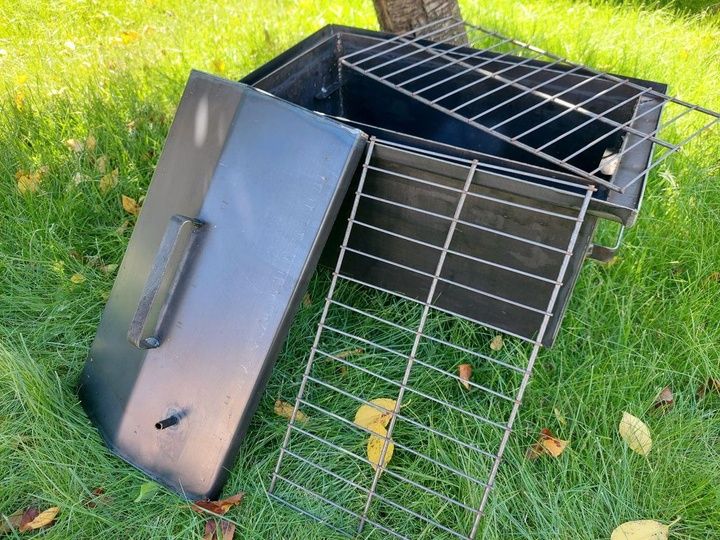 Велика/52×28×31см/2мм/ Коптилка коптилка гарячого копчення