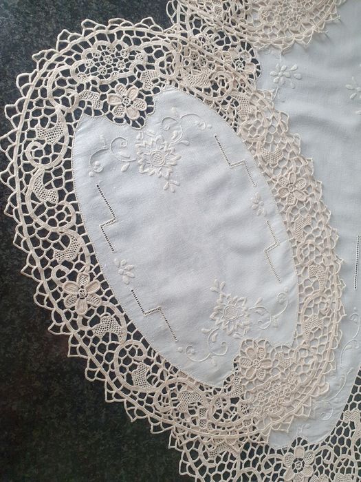 Conj 3 naperons Burano