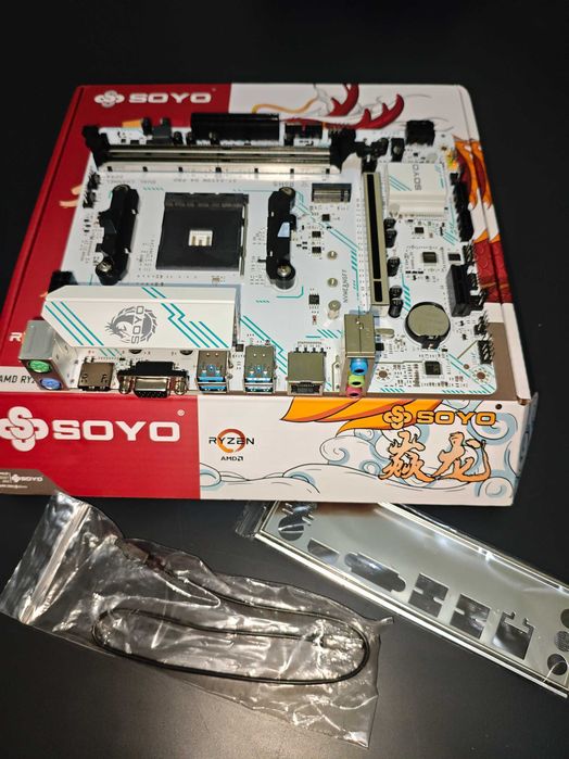 Опис↓ AMD Ryzen 5 3500x, B450M SOYO, DDR4 16ГБ(2x8) комплект AM4