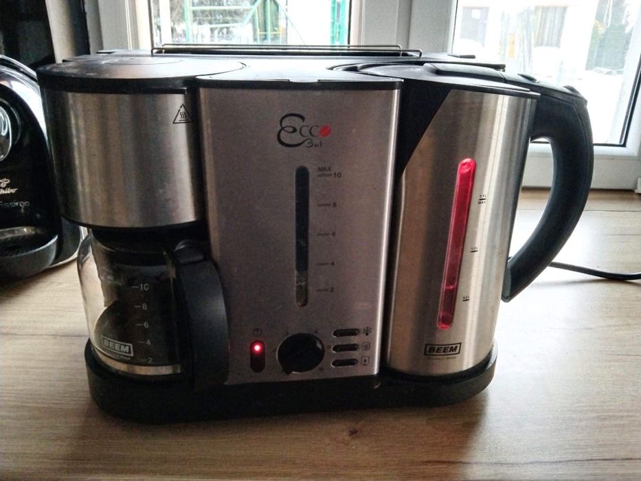 Urządzenie 3w1 ekspres czajnik opiekacz