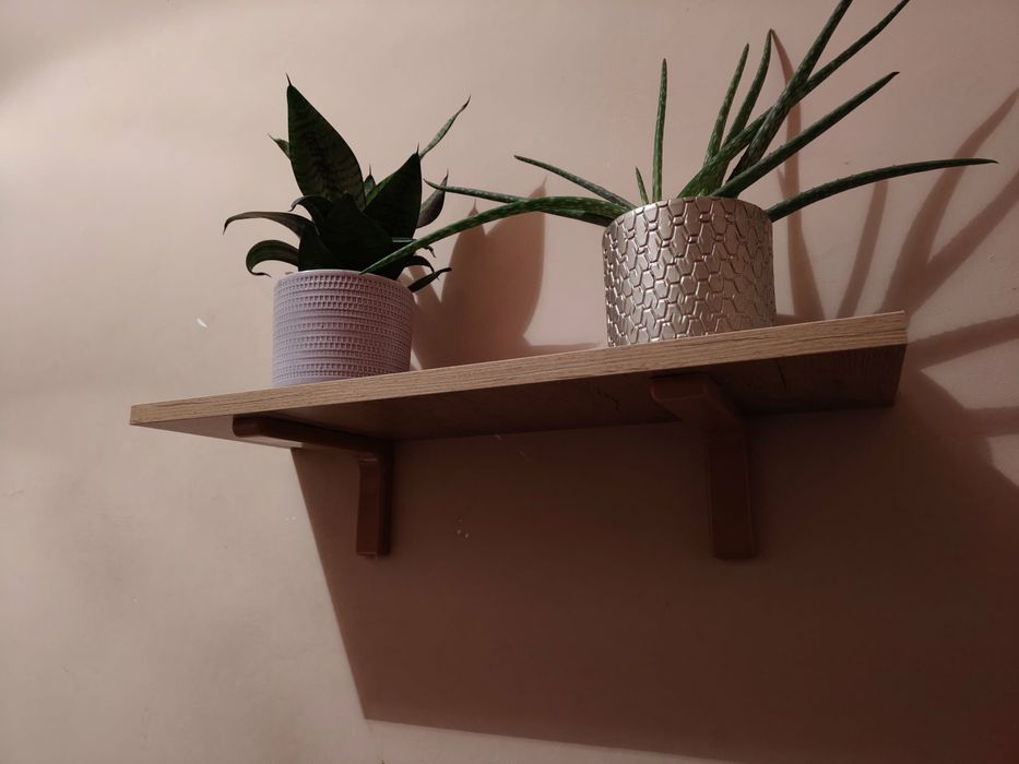 Półka ścienna wisząca dąb lancelot 3szt