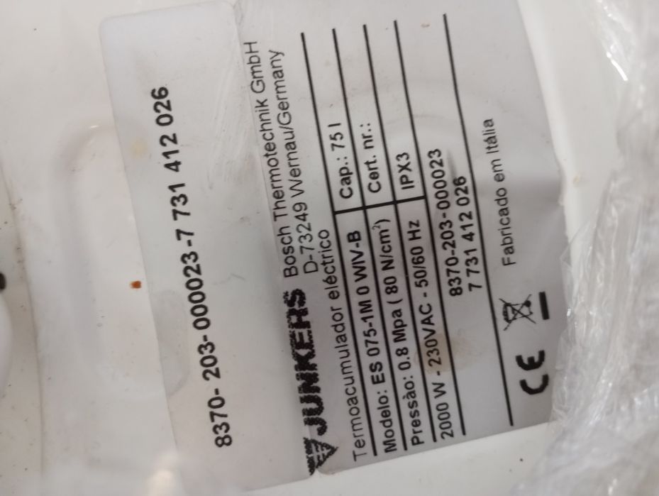 Silindro de aquecimento de agua