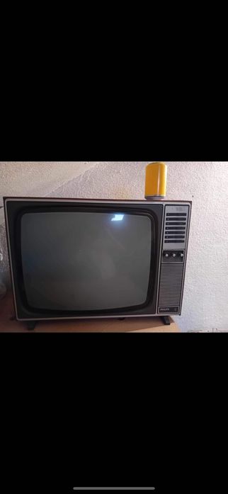 Tv televisao preto e branco usada funciona