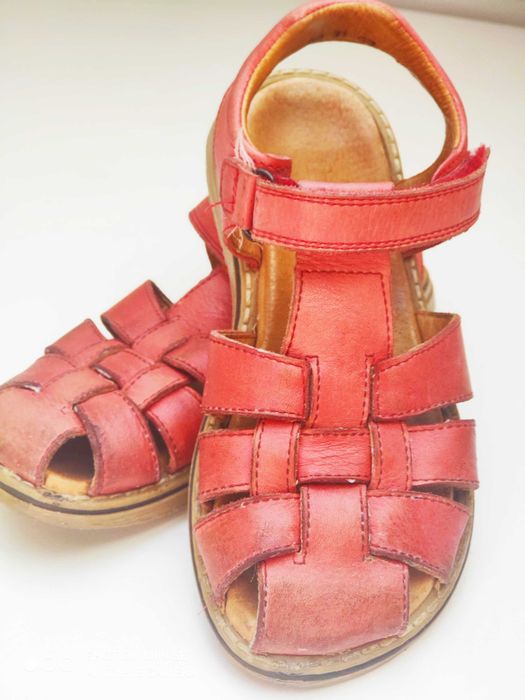 Sandały dziewczęce skórzane FRODO, rozmiar 31
