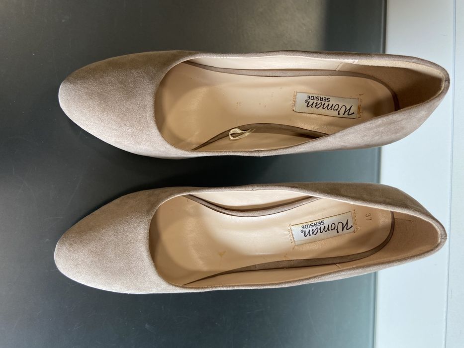 Sapatos Camurça nude