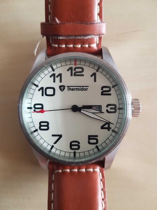 Zegarek nareczny THERMIDOR 45mm podswietlenie fluorescencyjne nowa bat