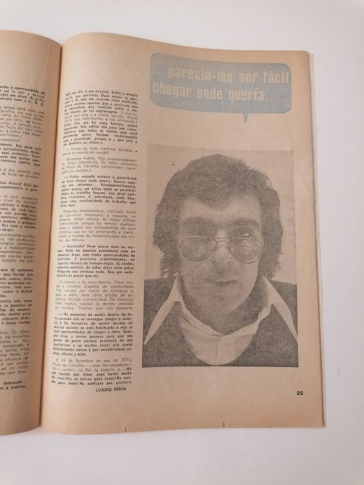 Revista R & T, Rádio e Televisão, com o número 826 de 9 Setembro 1972